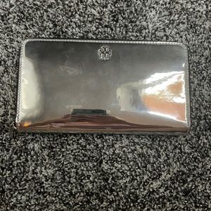 Silver Tory Burch Wallet